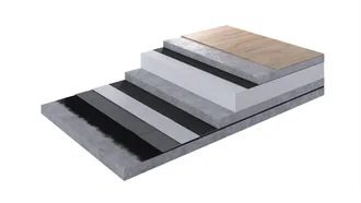 Hydroizolační vrstva z jednoho asfaltového pásu natavení zemní vlhkost