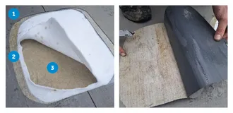 Příklad nevhodné skladby střechy | Webinář Požadavky na ploché střechy při instalaci FVE z pohledu výrobce hydroizolací