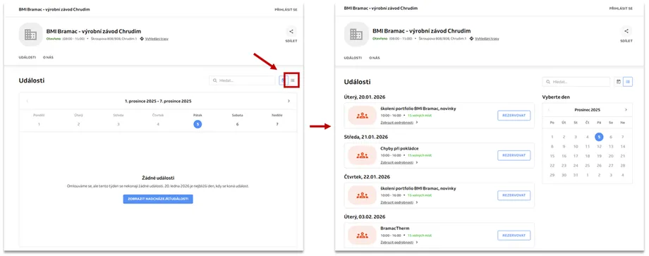chrudim školení rezervace