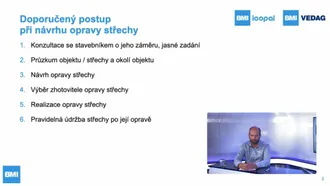 Webinář: Doporučený postup při opravách plochých střech